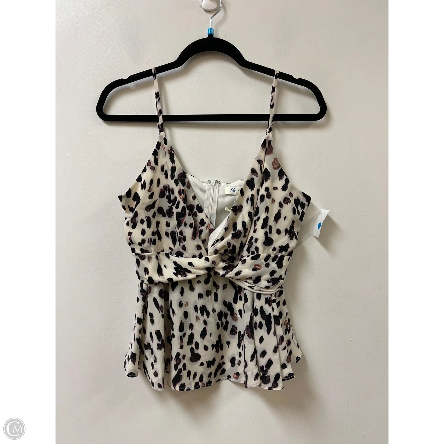 Top Sleeveless By She + Sky In Animal Print, Size: L