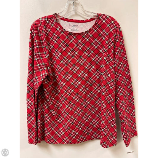 Top Long Sleeve By Talbots In Red, Size: Xlp