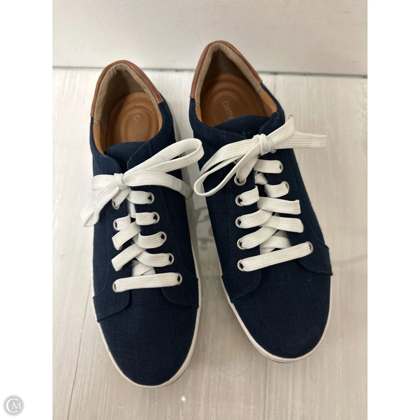 Shoes Flats By Aetrex In Navy, Size: 9.5