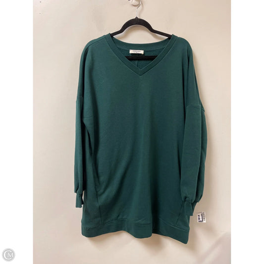 Dress Sweater By Zenana In Green, Size: Xl