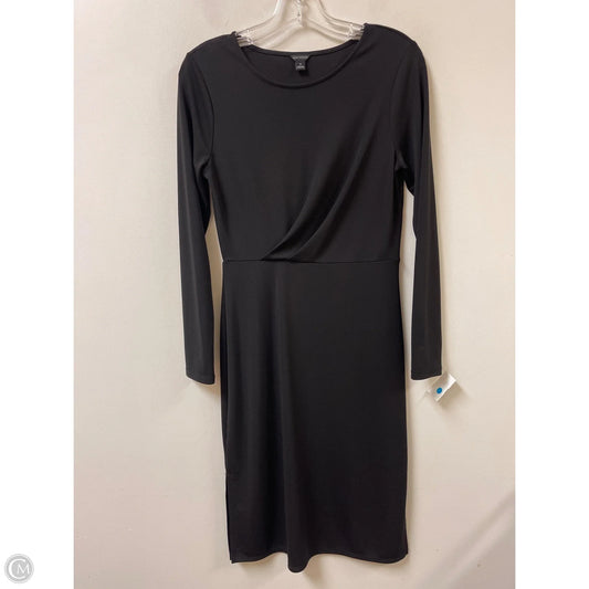 Dress Casual Midi By Ann Taylor In Black, Size: Xs