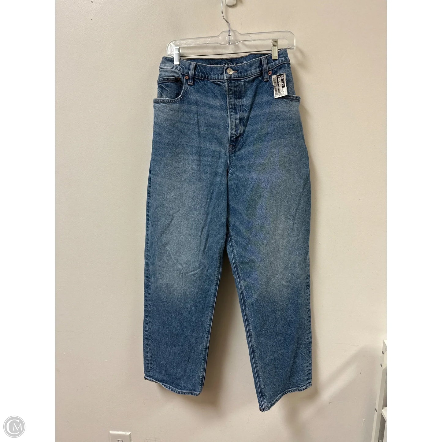Jeans Straight By American Eagle In Blue Denim, Size: 20