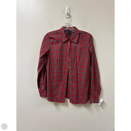 Blouse Long Sleeve By Talbots In Red, Size: S