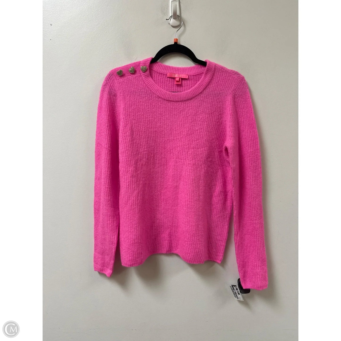 Sweater Cardigan Designer By Lilly Pulitzer In Pink, Size: M