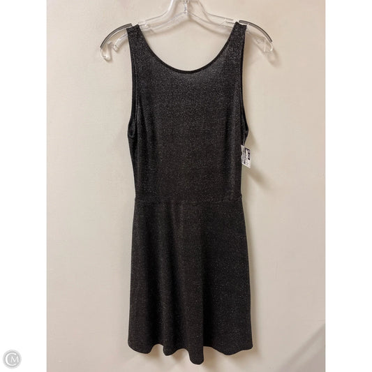 Dress Casual Midi By Clothes Mentor In Black & Silver, Size: M