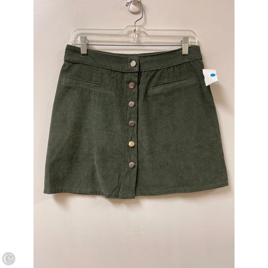 Skirt Midi By Clothes Mentor In Green, Size: 8