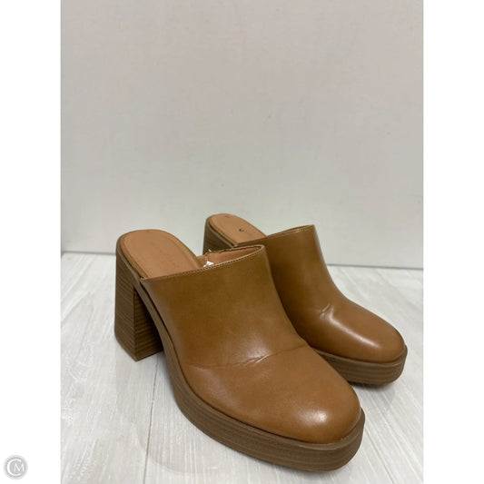 Shoes Heels Block By Universal Thread In Cream, Size: 9