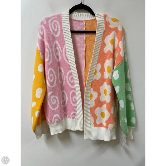 Sweater Cardigan By Clothes Mentor In Multi-colored, Size: S