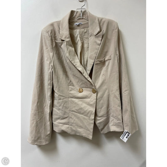 Blazer By Fashion Nova In Tan, Size: 1x