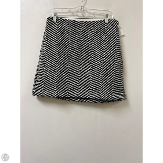 Skirt Midi By Loft In Black & White, Size: 10