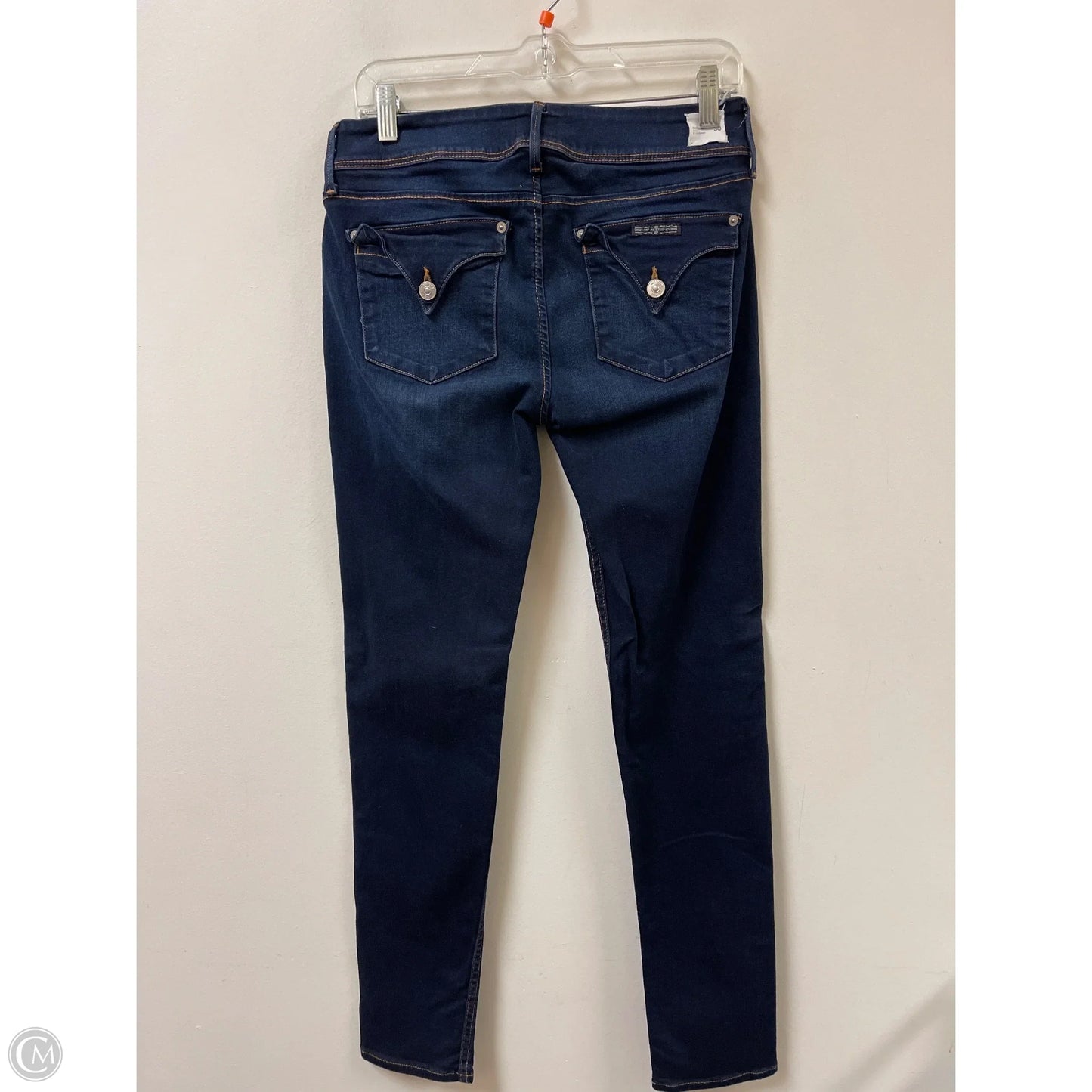 Jeans Skinny By Hudson In Blue Denim, Size: 10