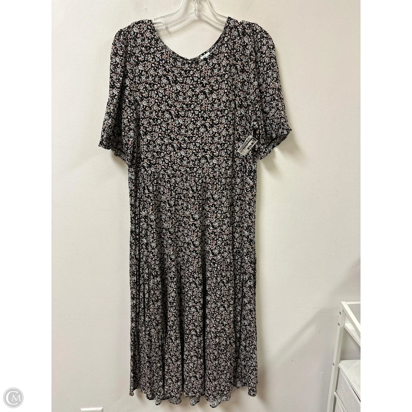 Dress Casual Midi By Aerie In Floral Print, Size: L