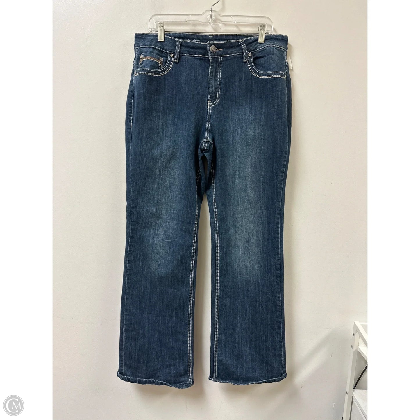 Jeans Boot Cut By Avenue In Blue Denim, Size: 14