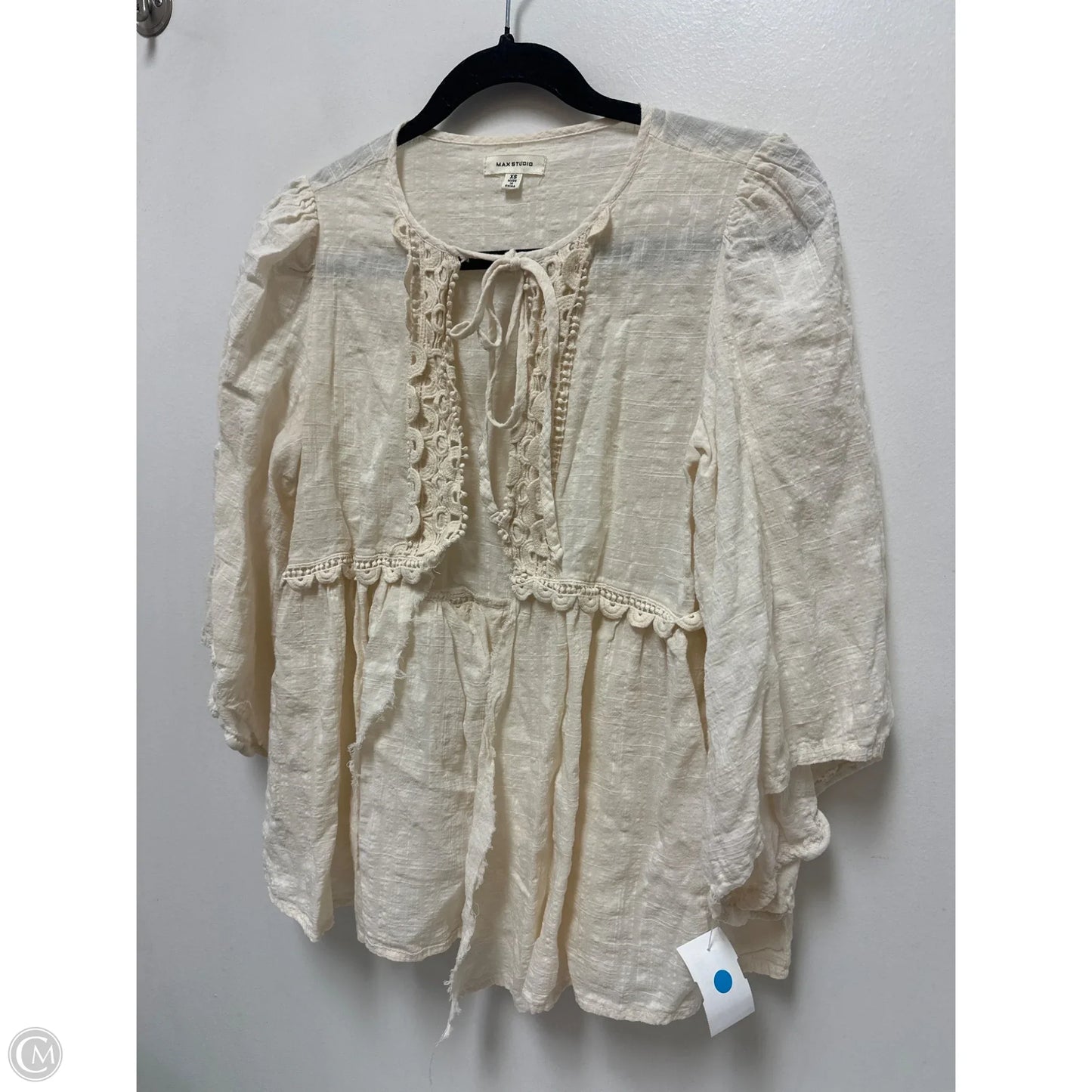 Cardigan By Max Studio In Cream, Size: Xs