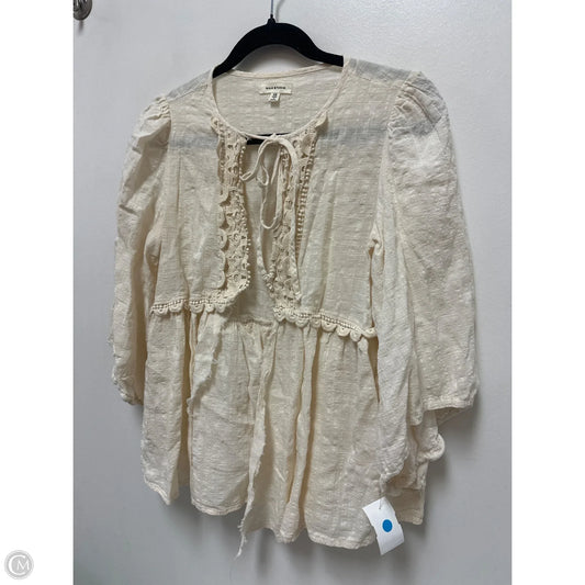 Cardigan By Max Studio In Cream, Size: Xs