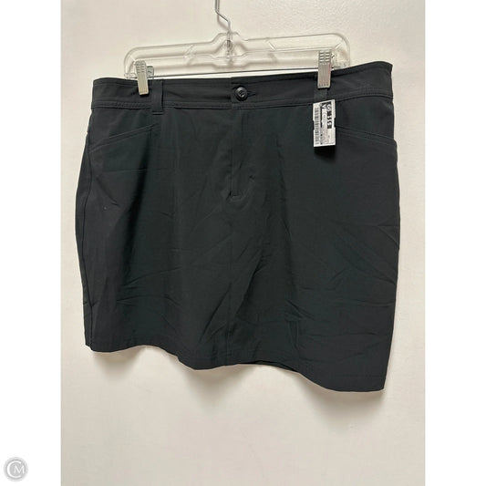 Athletic Skort By Eddie Bauer In Black, Size: 14