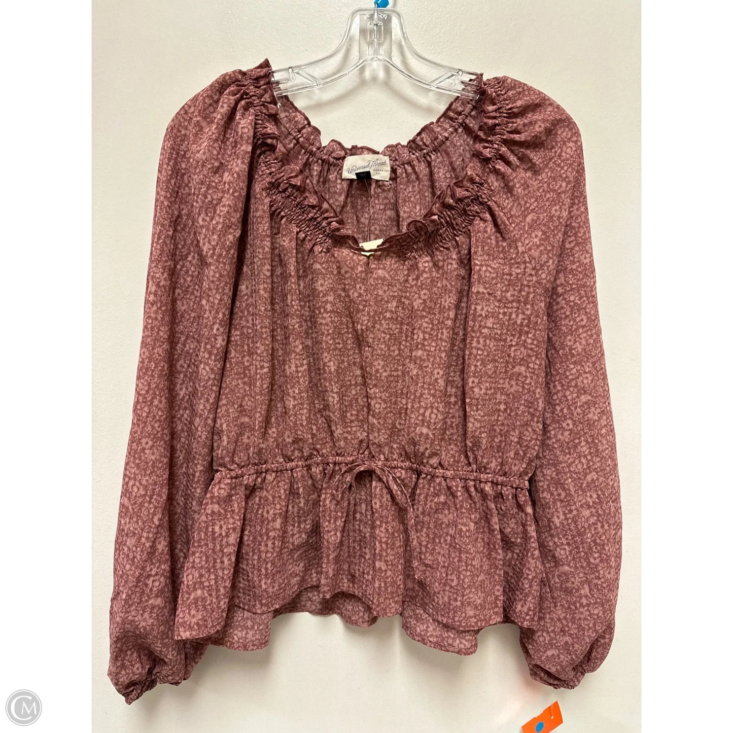 Top Long Sleeve By Universal Thread In Purple, Size: M