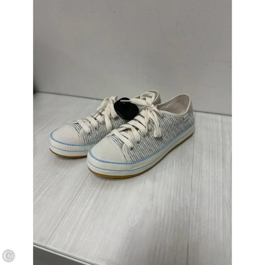 Shoes Designer By Ugg In Blue & Cream, Size: 7