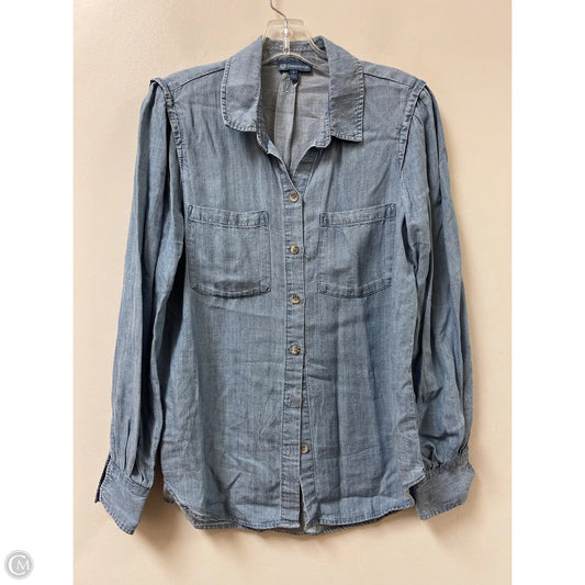 Blouse Long Sleeve By Democracy In Blue Denim, Size: S