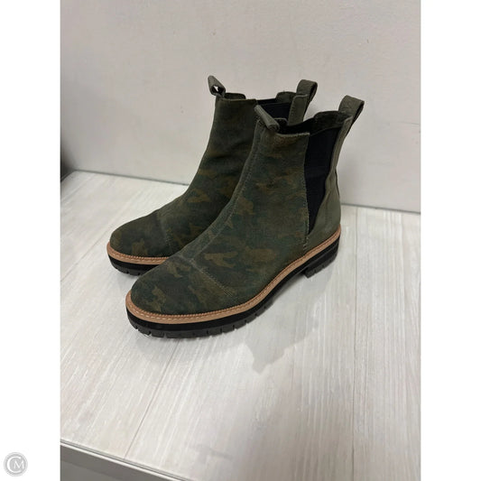 Boots Ankle Heels By Toms In Camouflage Print, Size: 8