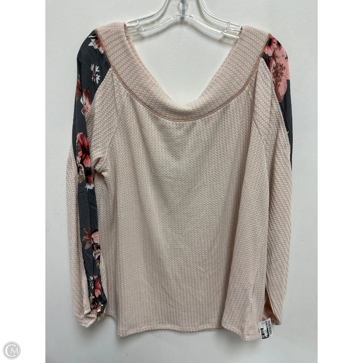 Top Long Sleeve By Kori America In Pink, Size: L