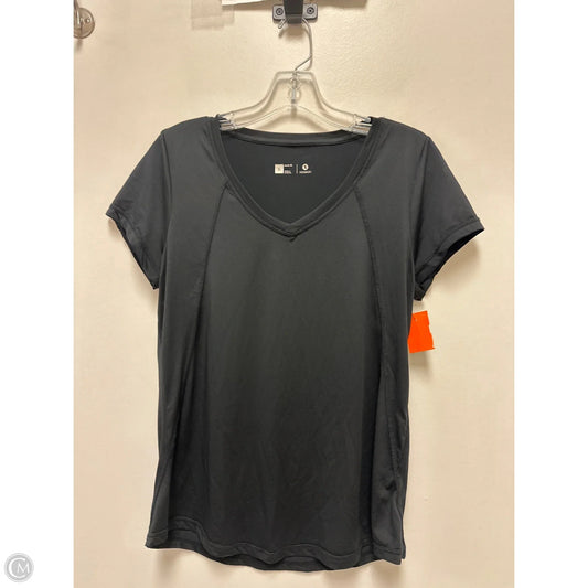 Athletic Top Short Sleeve By Xersion In Black, Size: S