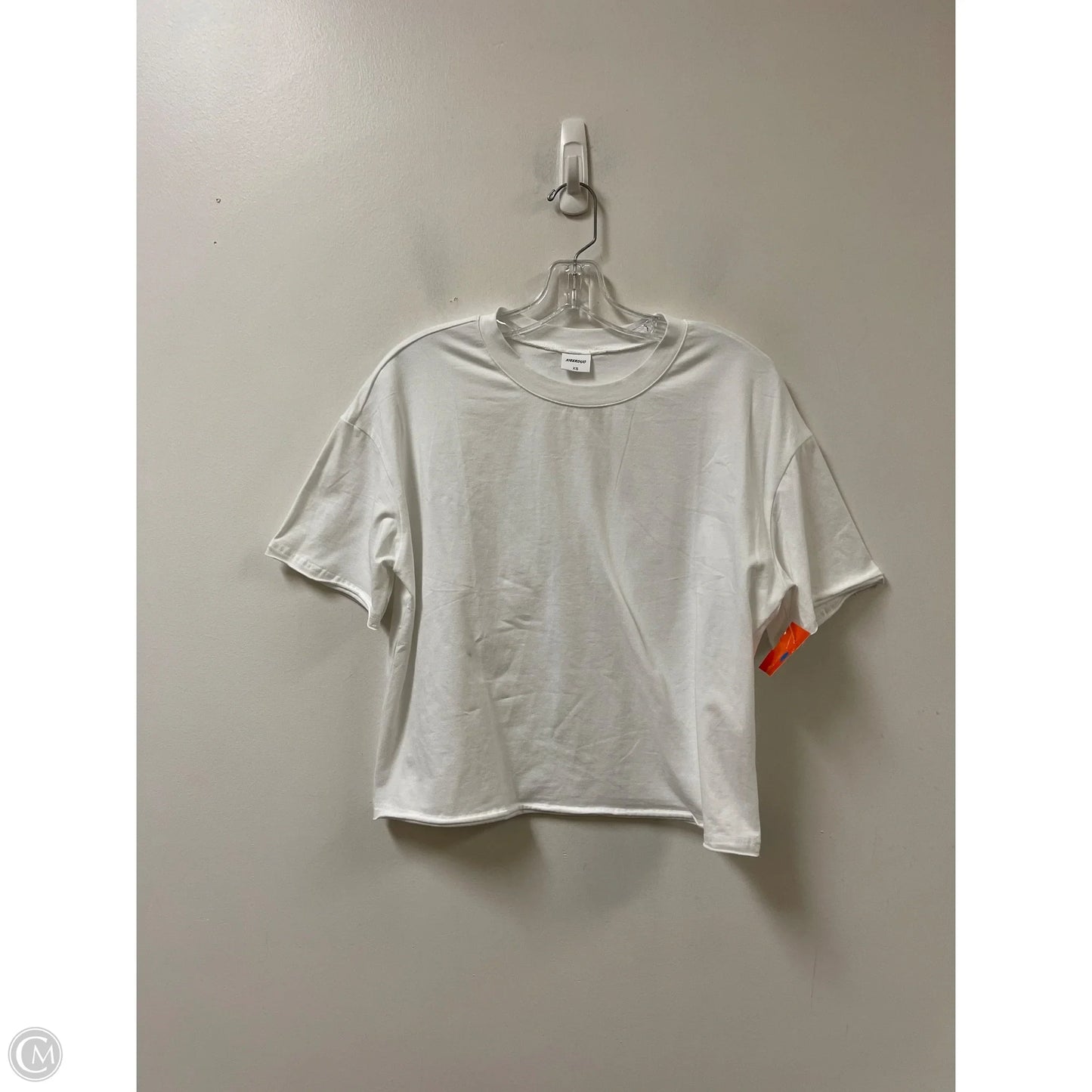Athletic Top Short Sleeve By Clothes Mentor In White, Size: Xs
