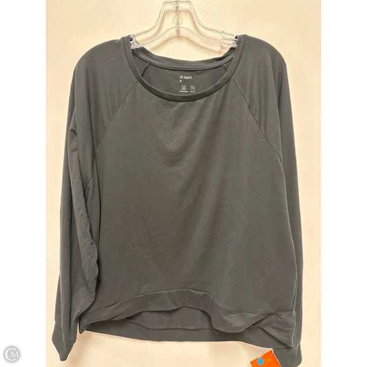 Athletic Top Long Sleeve Crewneck By Gapfit In Black, Size: S