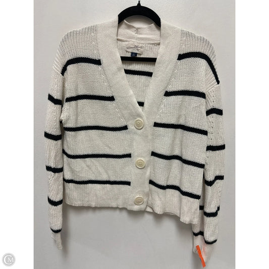 Sweater Cardigan By Universal Thread In Black & White, Size: Xs