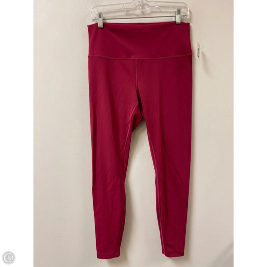 Athletic Leggings By Lululemon In Pink, Size: 12