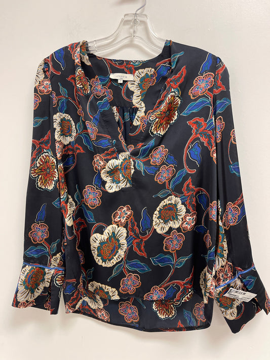 Multi-colored Top Long Sleeve Clothes Mentor, Size M