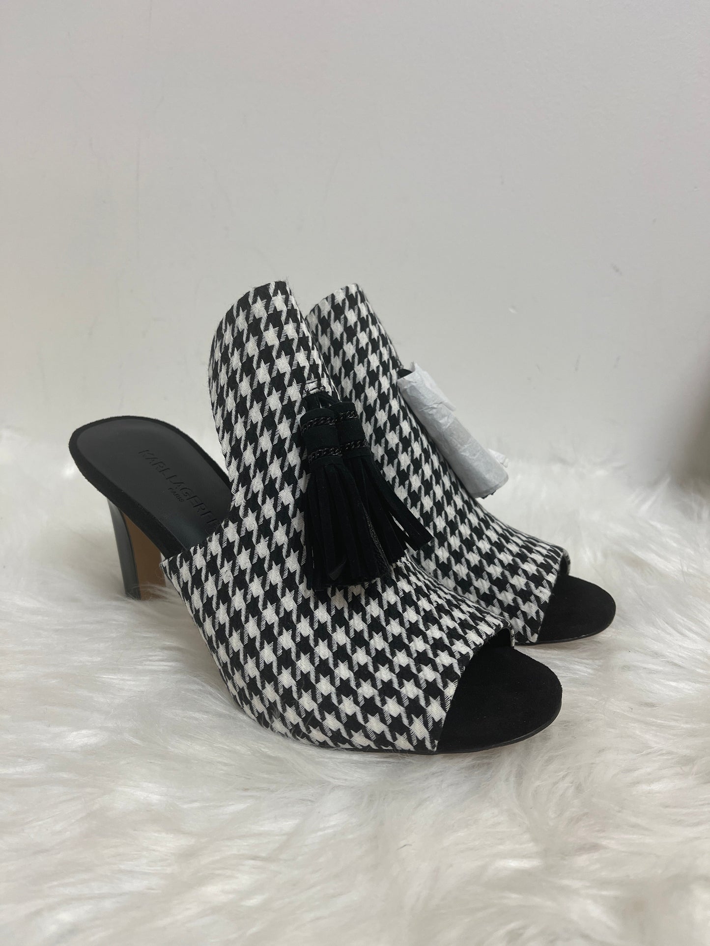 Black & White Shoes Designer Karl Lagerfeld, Size 6.5