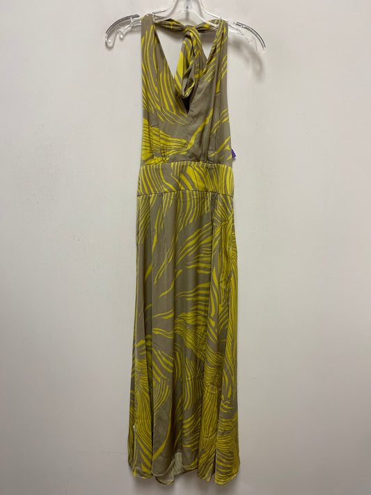 Green & Tan Dress Casual Maxi Banana Republic, Size S