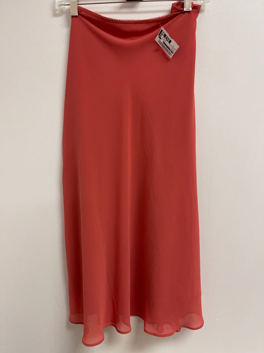 Orange Skirt Midi Cmc, Size 12