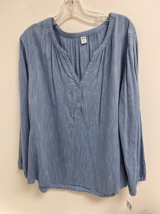 Blue Top Long Sleeve Old Navy, Size 2x