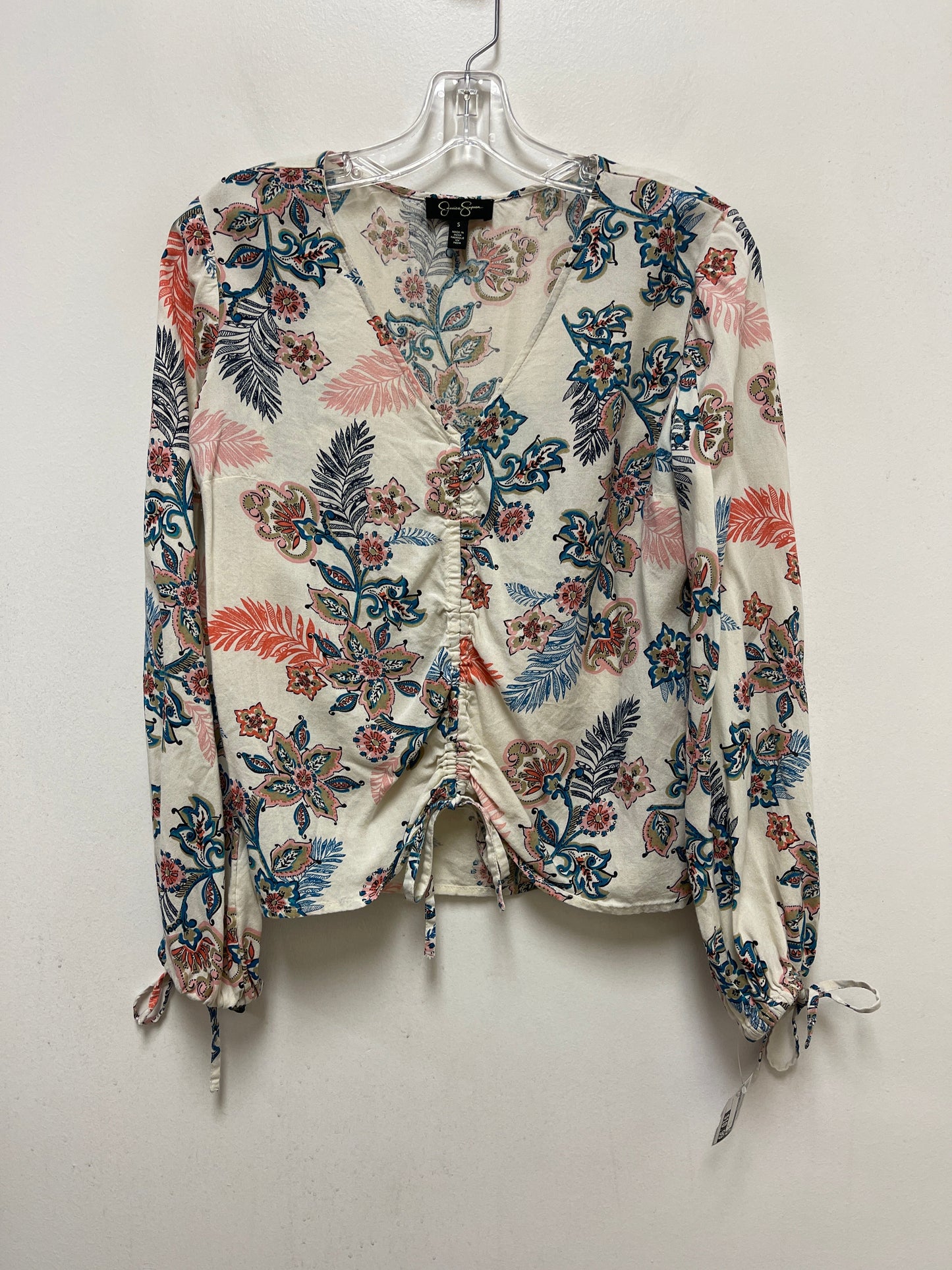 Cream Top Long Sleeve Jessica Simpson, Size S