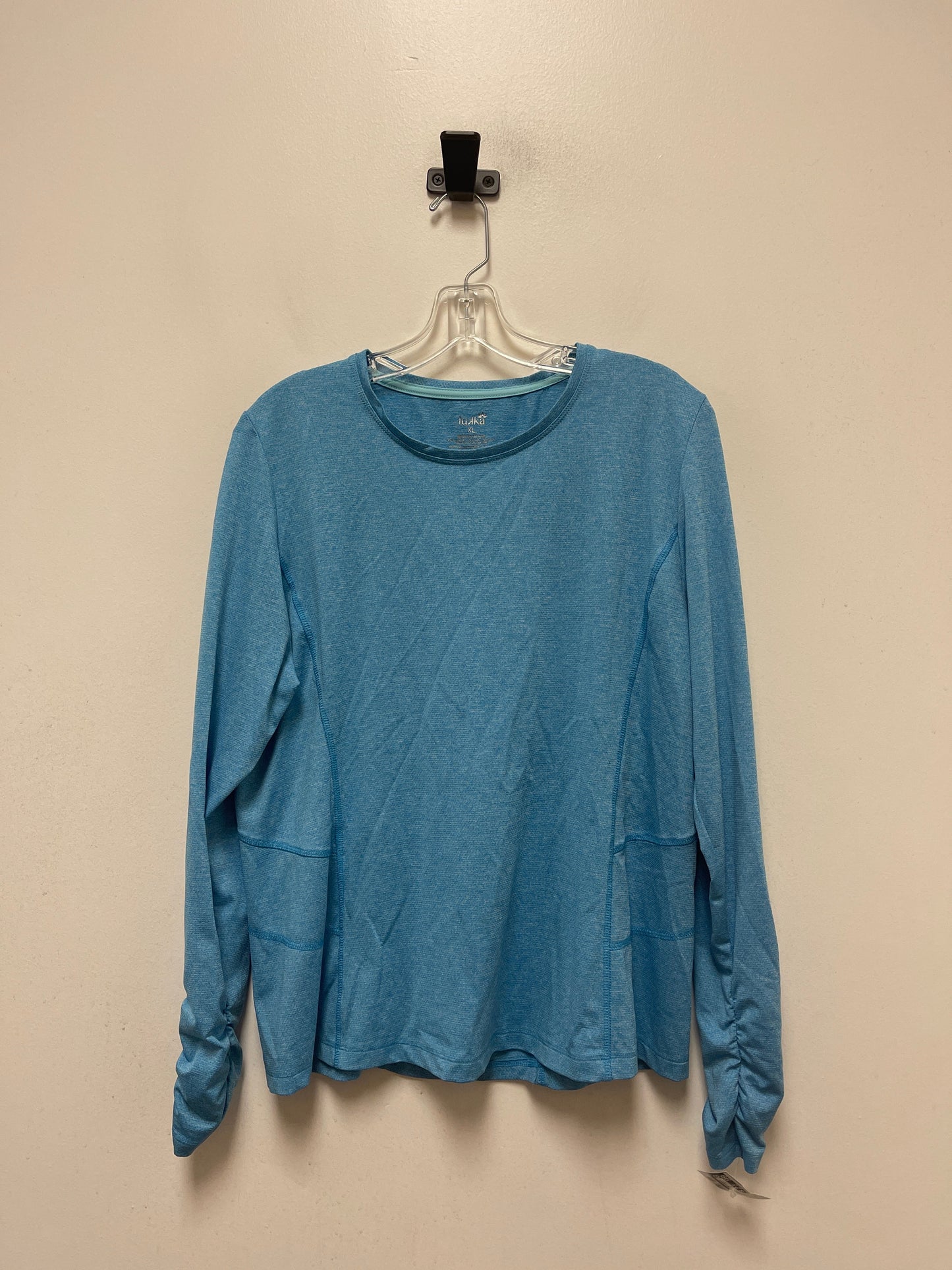 Blue Athletic Top Long Sleeve Crewneck Lukka, Size Xl