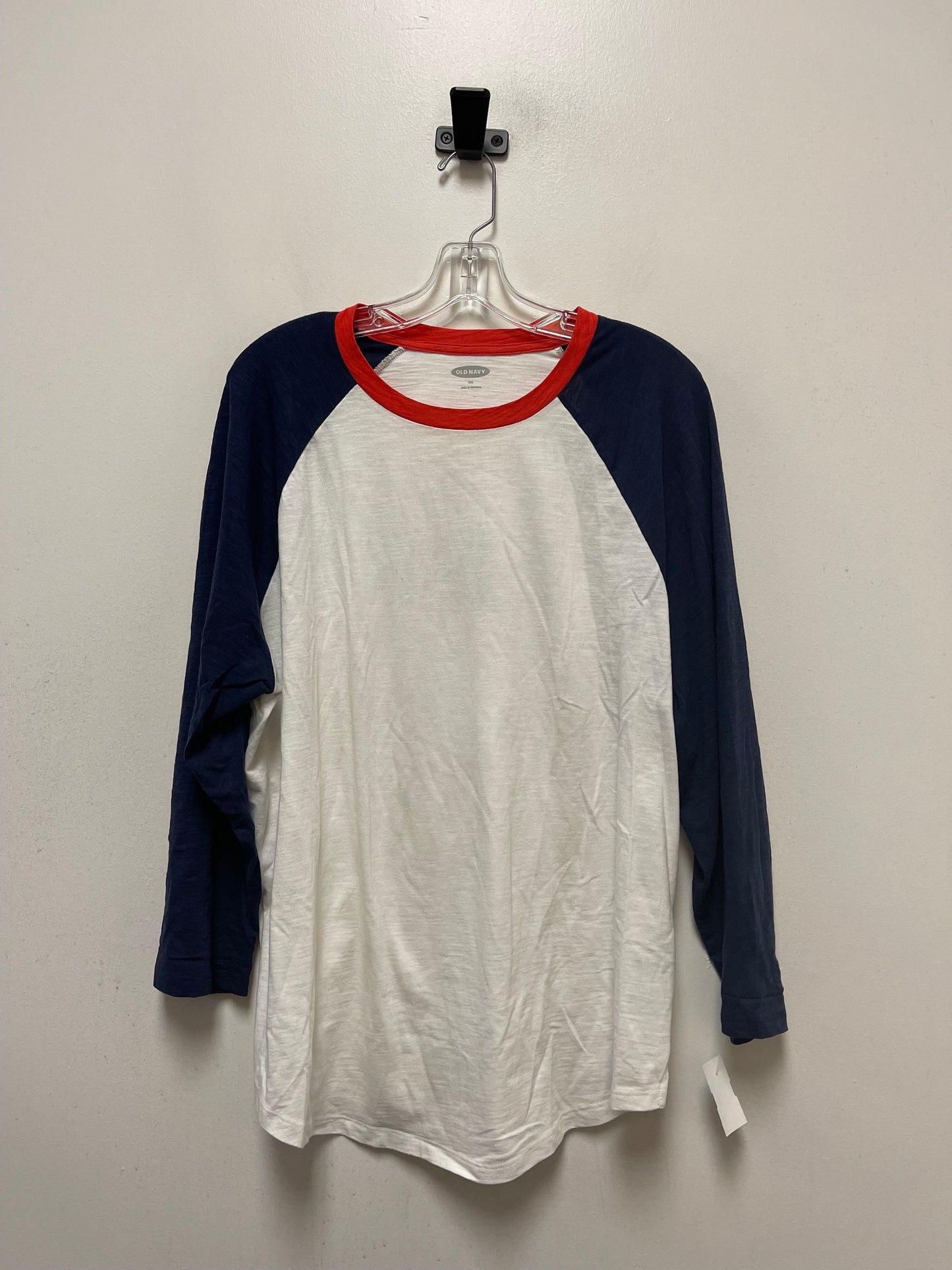 Blue Red & White Top Long Sleeve Old Navy, Size 2x