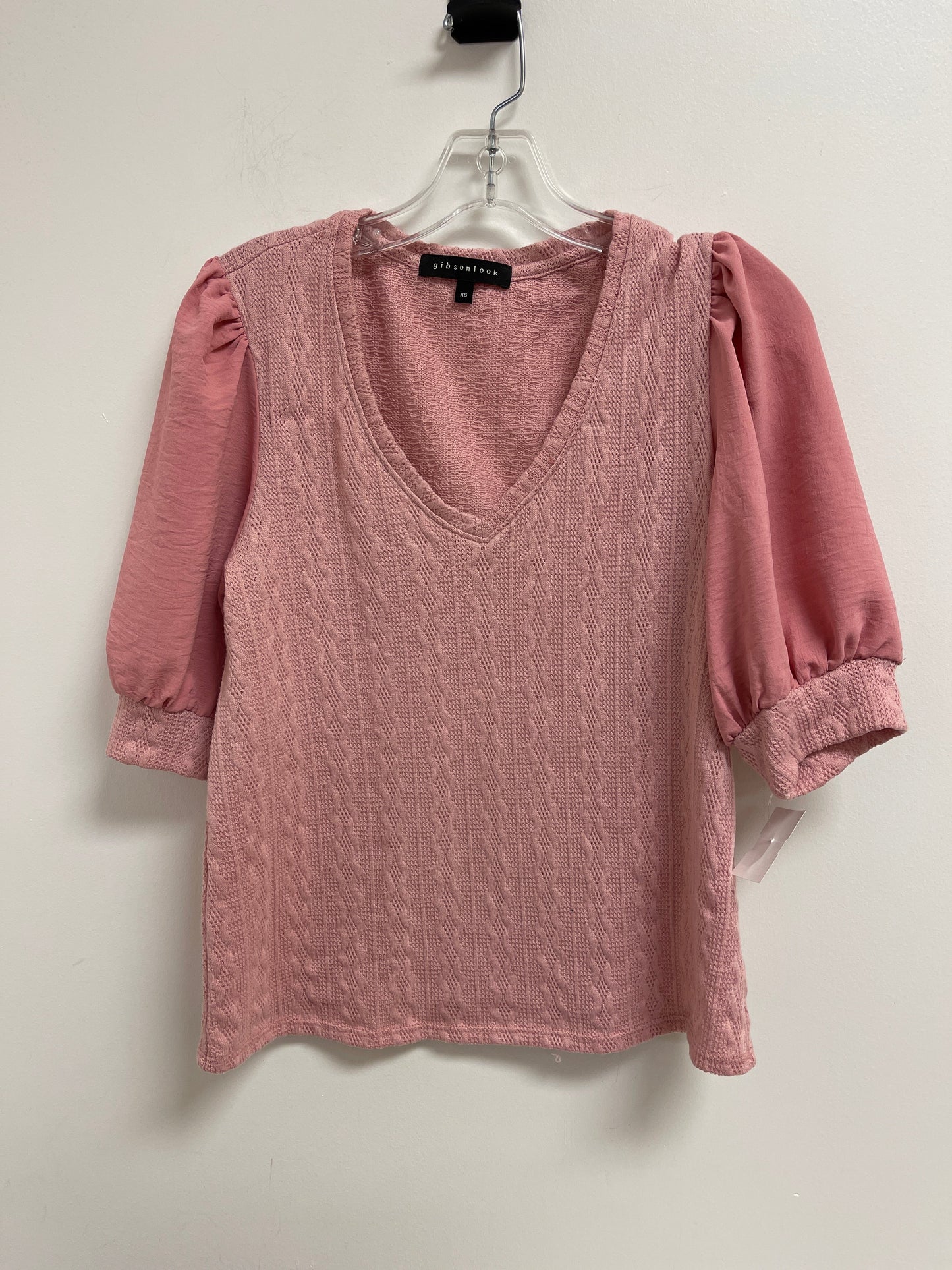 Pink Top Short Sleeve Clothes Mentor, Size Xs