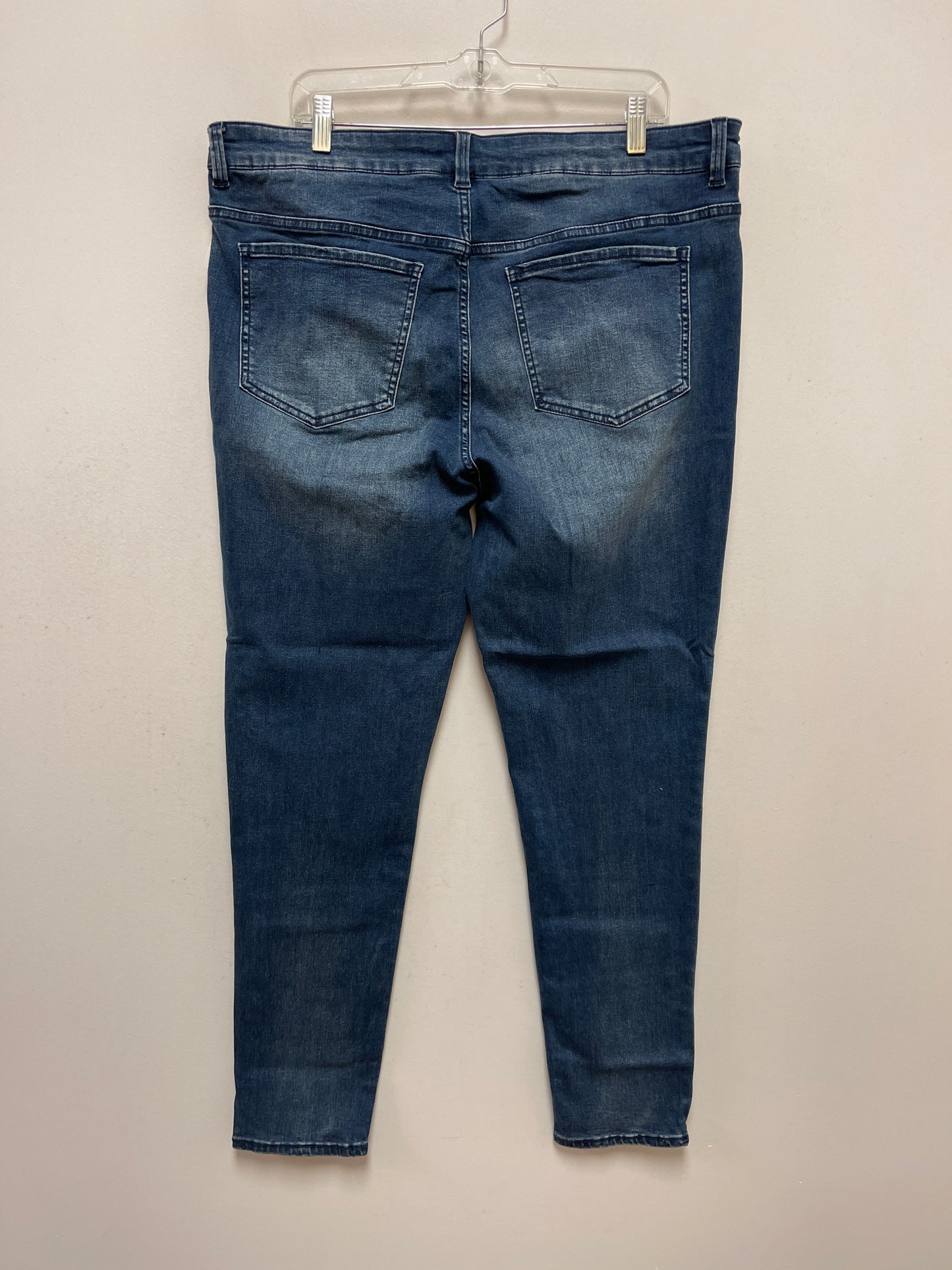 Blue Denim Jeans Skinny Clothes Mentor, Size 18