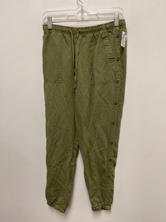 Green Pants Linen Nicole Michelle, Size 12