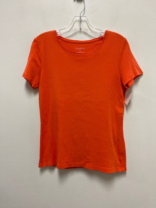 Top Short Sleeve By Talbots In Orange, Size: S