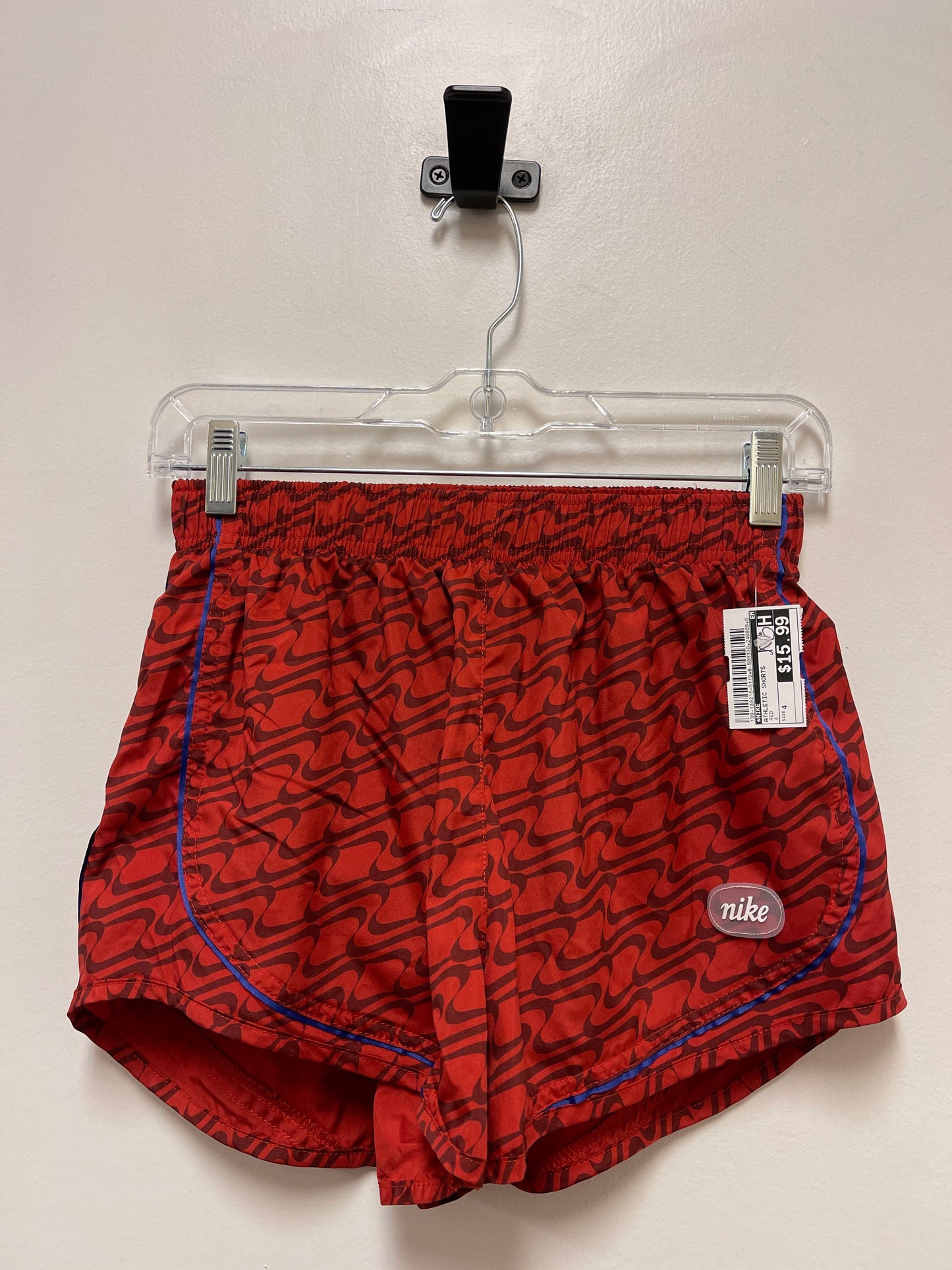 Athletic Shorts By Nike In Red, Size: 4