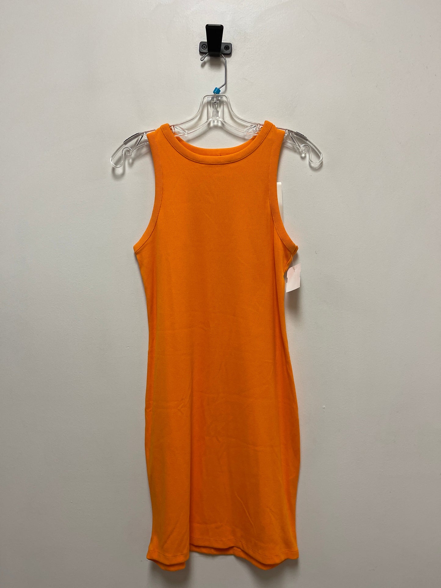 Dress Casual Midi By A New Day In Orange, Size: Xs