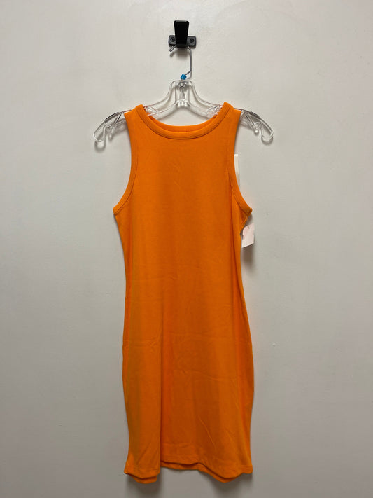 Dress Casual Midi By A New Day In Orange, Size: Xs