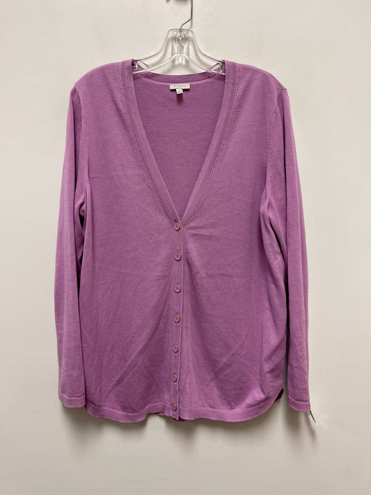 Cardigan By Talbots In Purple, Size: L