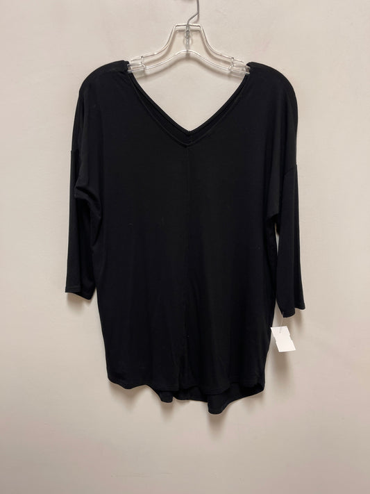 Top Long Sleeve By Tahari By Arthur Levine In Black, Size: M