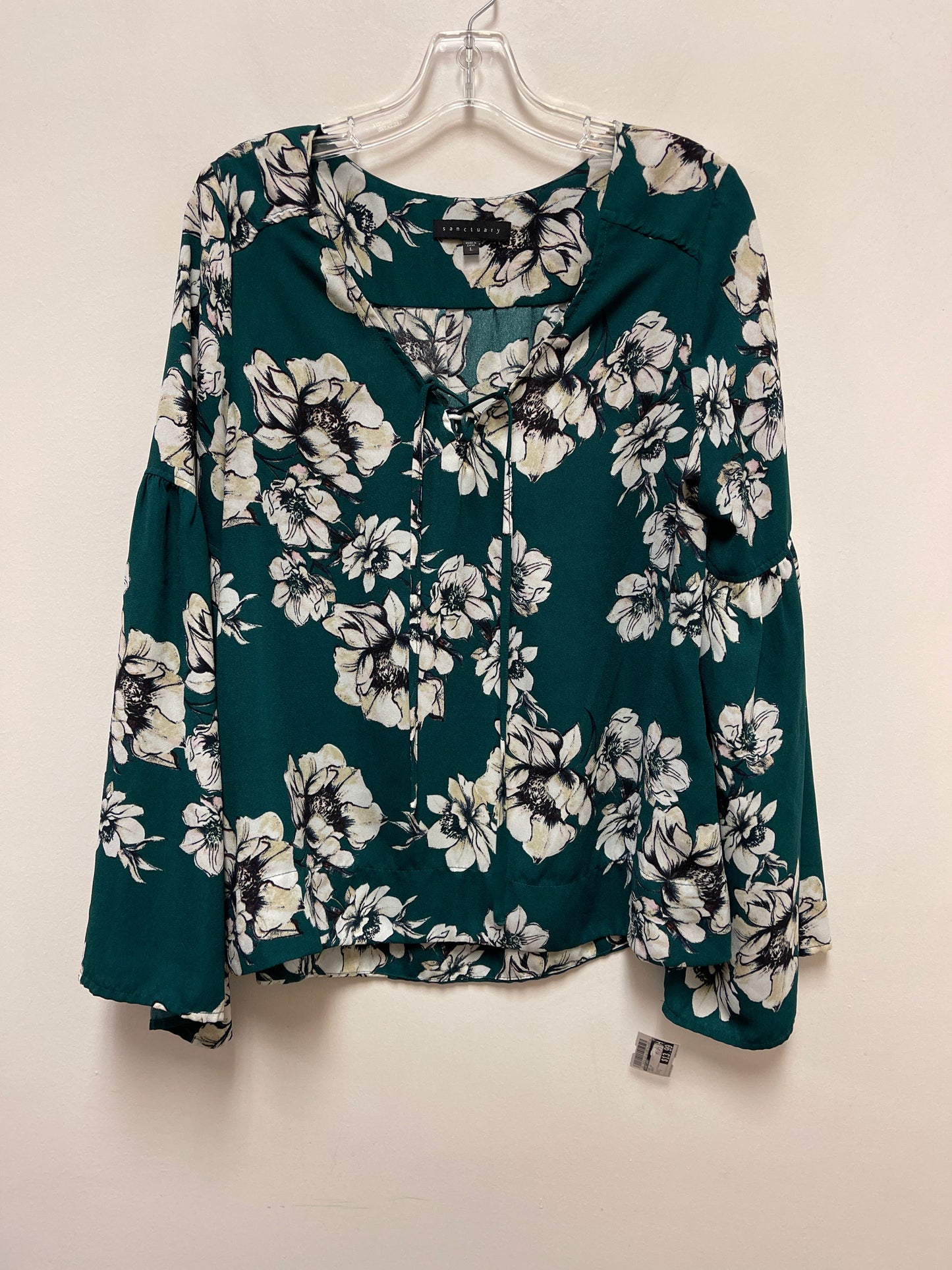 Top Long Sleeve By Sanctuary In Green, Size: L