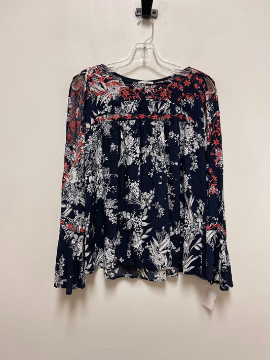 Top Long Sleeve By Umgee In Ombre Print, Size: M