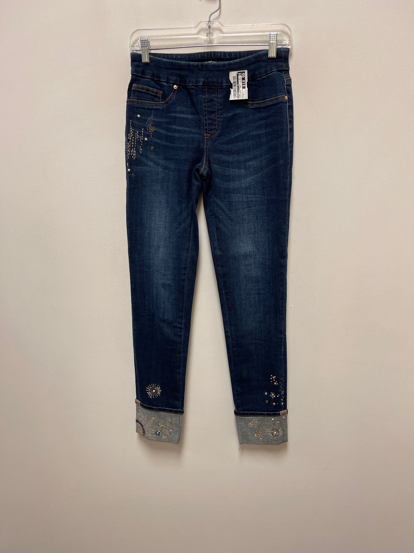 Jeans Skinny By Chicos In Blue Denim, Size: 0